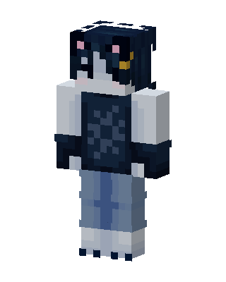 Blue Player Girl Minecraft skin
