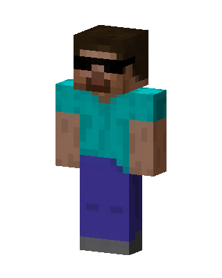 Cool Steve skin, 3D preview