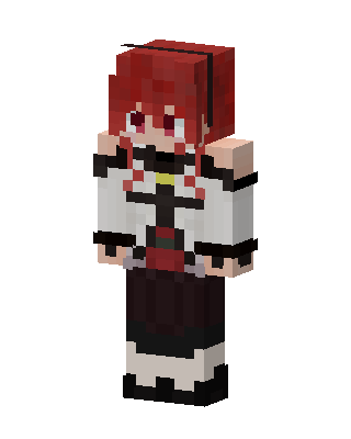 Crimson Maid skin, 3D preview