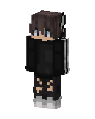 Shadow Hoodie Boy skin, 3D preview