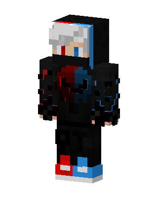 Dual Flame Hoodie skin, 3D preview