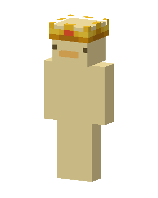 Crowned Duck skin, 3D preview