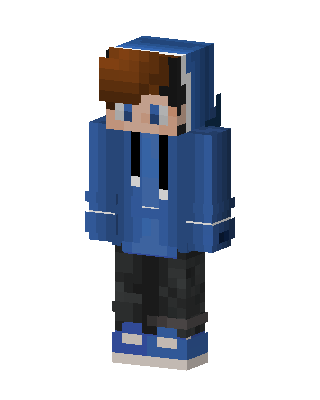 Blue Hoodie Boy Minecraft skin