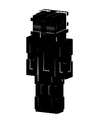 Shadow Enderman skin, 3D preview