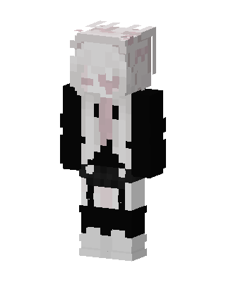 Pale Bunny Maid skin, 3D preview
