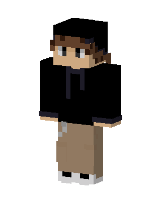 Black Hoodie Boy Minecraft hoodie skin