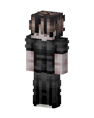 Gloomy Goth skin, 3D preview