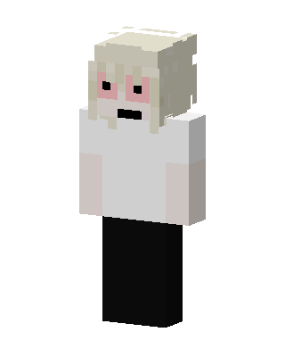 White Demon Girl Minecraft white skin