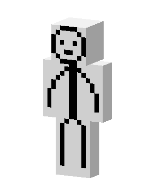 White Suit Boy skin, 3D preview