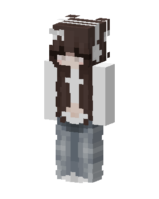 Cow Print Girl skin, 3D preview