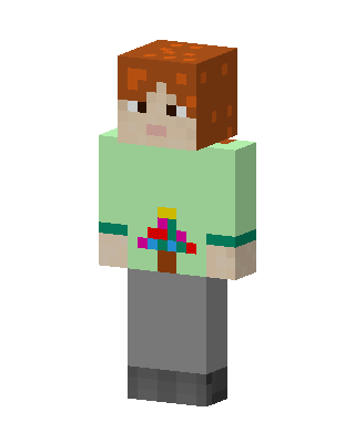 Green Player skin, 3D preview