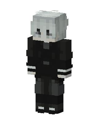 Black Emo Boy Minecraft goth skin