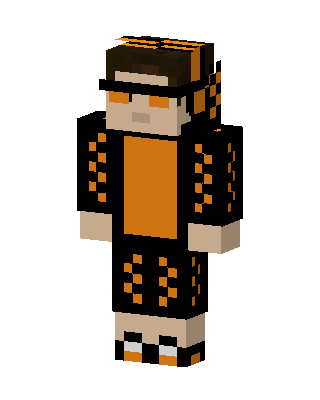Orange Spots skin, 3D preview