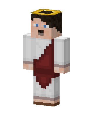 White Crowned Angel Boy Minecraft skin