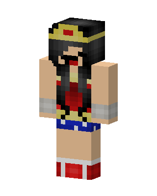 Wonder Woman Minecraft girl skin