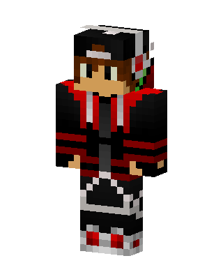 Red Hoodie Boy Minecraft skin