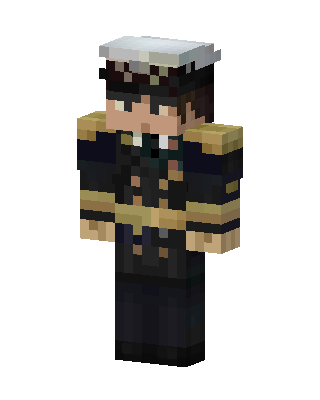 Naval Captain skin, 3D preview
