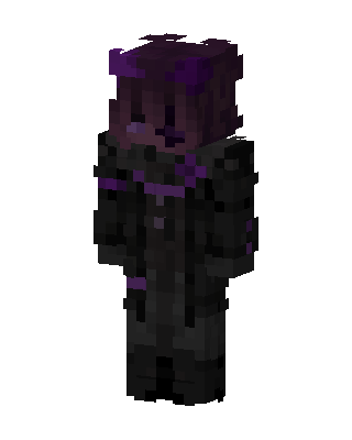 Black Villain Girl Minecraft goth skin