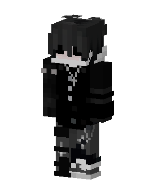 Black Ninja Boy skin, 3D preview