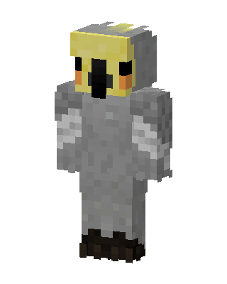 Cockatiel skin, 3D preview