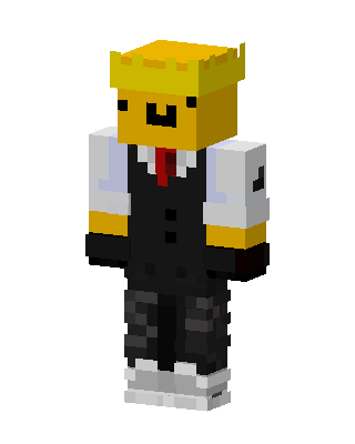 Crowned Noob Suit skin, 3D preview