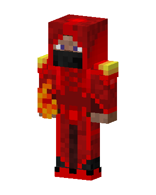 Red Firefighter Boy skin, 3D preview