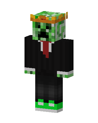 Creeper In Suit skin, 3D preview
