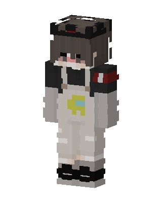 Among Us Overalls skin, 3D preview