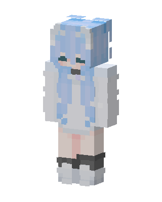 Frosty Hoodie Girl Minecraft skin