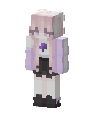 Pastel Lilac Girl skin, 3D preview