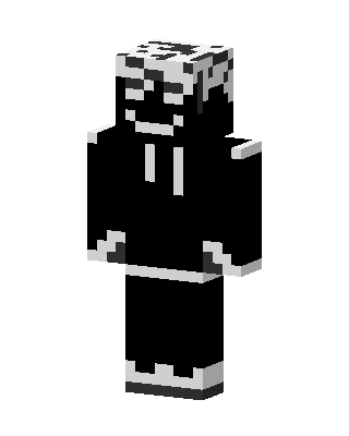 Black Villain Boy skin, 3D preview