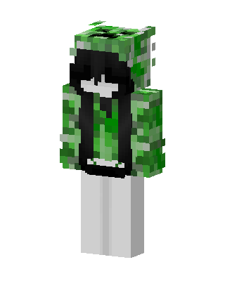 Green Masked Creeper Boy Minecraft skin