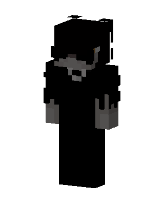 Black Masked Villain Boy skin, 3D preview