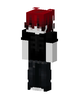 Black Villain Boy Minecraft goth skin
