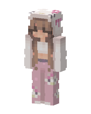 Pink Bunny Hoodie Minecraft skin