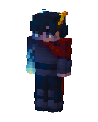 Blue Flame Troll skin, 3D preview