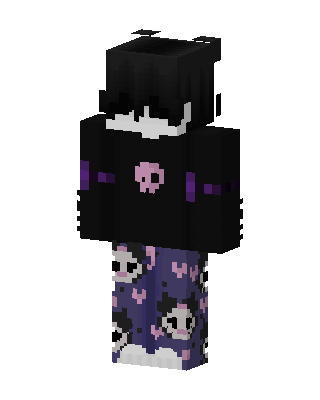 Kuromi Goth skin, 3D preview