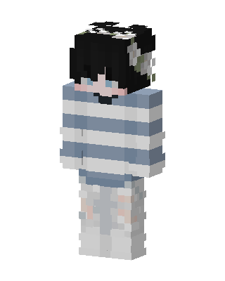 Gray Player Girl Minecraft skin
