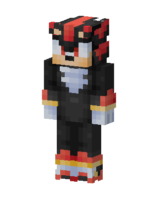 Shadow The Hedgehog skin, 3D preview