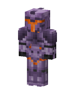 Purple Mecha Knight skin, 3D preview