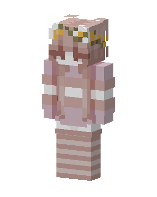 Pink Cutie Girl skin, 3D preview