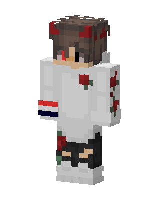 White Player Boy skin, 3D preview