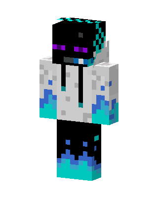 Ender Flame Scientist skin, 3D preview