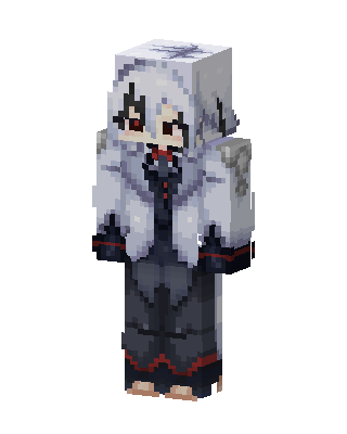 Silver Hooded Wraith skin, 3D preview