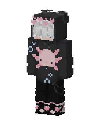 Axolotl Hoodie Minecraft skin