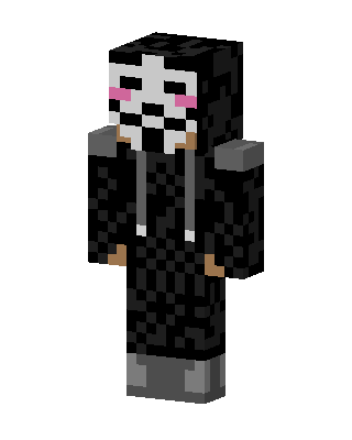 Masked Hoodie skin, 3D preview