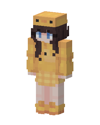 Duckling Hoodie skin, 3D preview