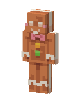 Gingerbread Man Minecraft skin