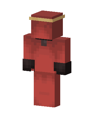 Red Hooded Monk skin, 3D preview