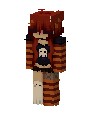 Autumn Ghost Girl skin, 3D preview